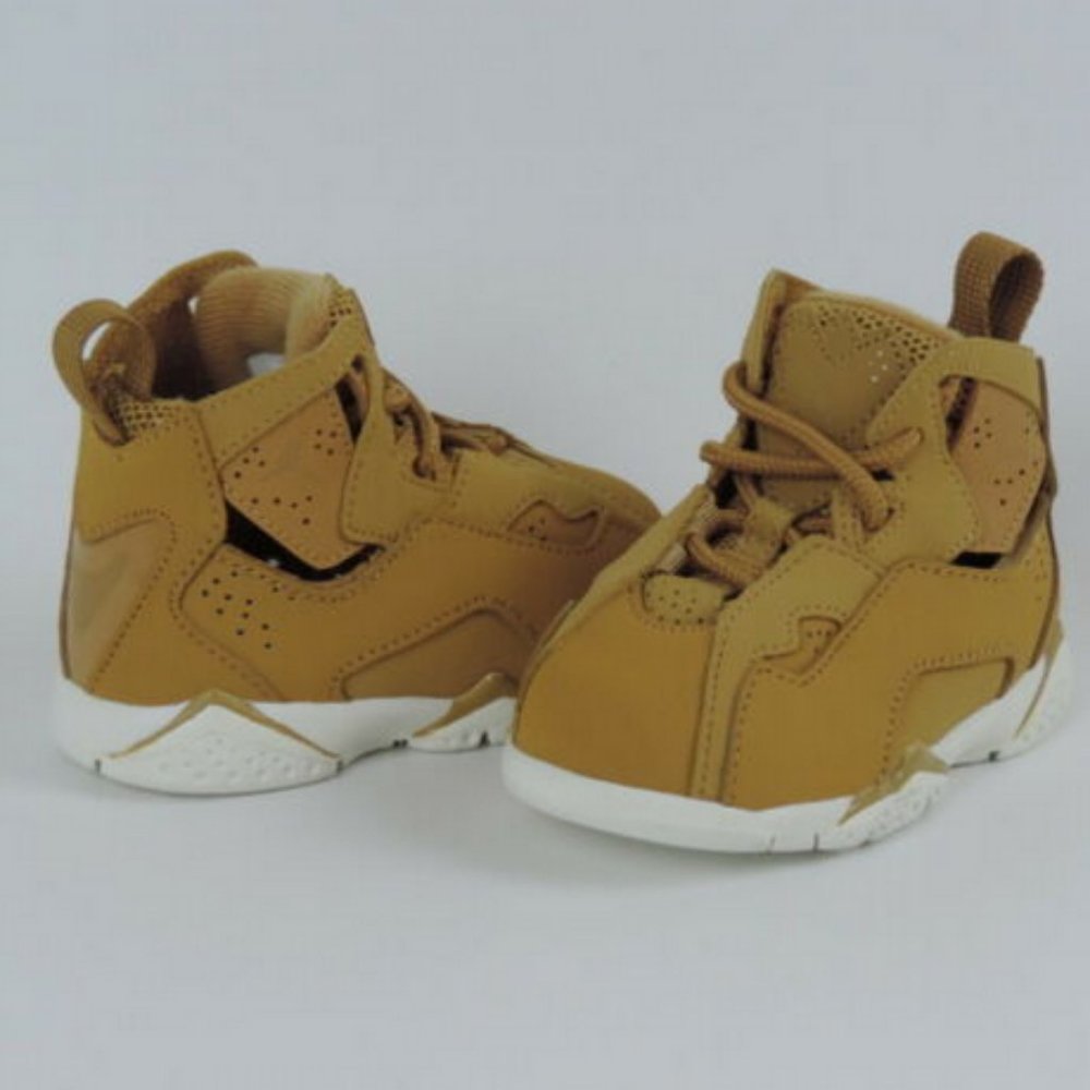 Jordan True Flight BT Toddlers Shoes Leather Golde - Picture 7 of 12